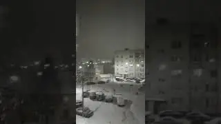 Крупный снег 02.02.2020 в Кондопоге