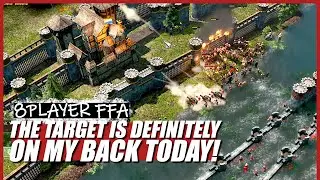 [AOE3] I Played Random Civ In This 8 Player FFA!