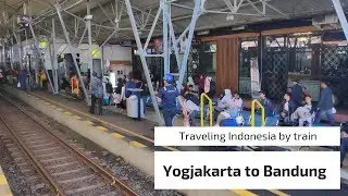 Traveling Indonesia from Yogyakarta to Bandung by train