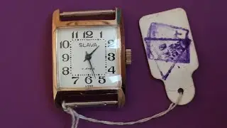 Часы slava 17 jewels ussr позолота