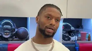 Texans RB Joe Mixon Meets With Media After Winning Award & Heading Into Sunday Matchup With Bears!