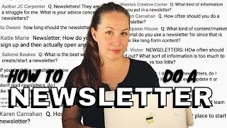 How to Write & Send a Newsletter: how to start, what to share, when, & why they're so important
