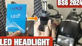 Hero SPLENDOR BS6 HEADLIGHT change Led Installation full video || SPLENDOR 2024 .