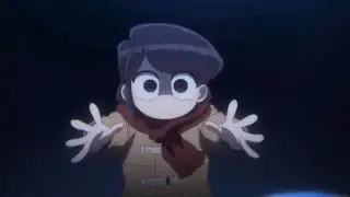 Komi chasing a truck