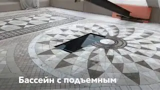 Балансировка подъёмного дна в бассейне водолазом