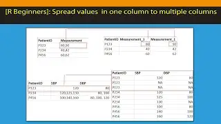 [R Beginners]: Spread one column values to multiple columns in R