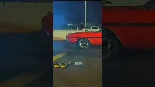 Dodge Challenger vs 4 door Plymouth Belvedere round 2, Street legal Dragway #shorts
