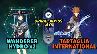 Spiral Abyss 4.0 | C0 Wanderer Double Hydro & C0 Childe International - Genshin Impact