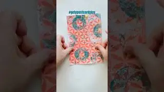 Last Day of #gelypostcardplay Thank you all for watching!!! #art #collage #shorts #papercraft