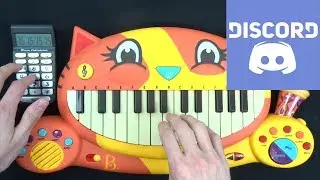 DISCORD SERVER RINGTONE BUT IT'S A CAT PIANO AND A DRUM CALCULATOR