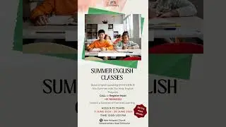 Kids Summer English classes.