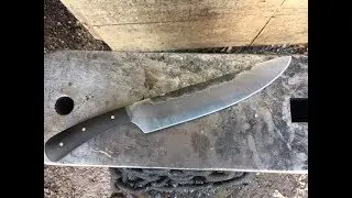 6 hour knife challenge! Forging a camp knife in under 6 hours