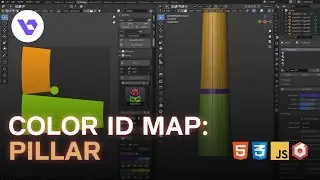 Blender - Color ID Map: Pillar(TIMELAPSE)