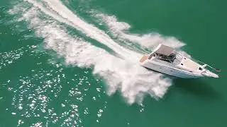 dji Mini 4 pro: mit dem Boot auf dem Lake Erie