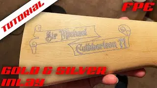 Gold & Silver Shotgun Stock Inlay