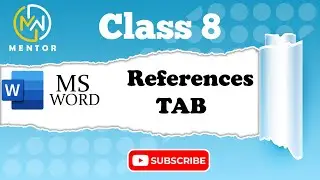 Mastering Tab References in MS Word Class 8