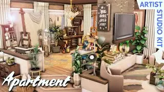 Artist's Apartment🎨// The Sims 4: Artist Studio Kit // Speed Build // No CC