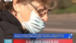 15 ZILE LIBERE LEGALE IN 2021