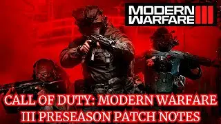 Modern Warfare 3: FULL 1.03 UPDATE PATCH NOTES!