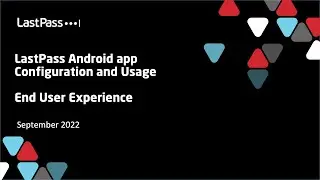 11 Android app Configuration and Usage, v1