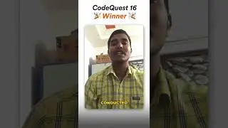 Poorna's Stellar Victory at CodeQuest 16.0 🚀| Future Web Developer Star🌟| Shorts
