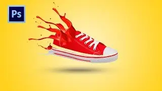 Photoshop Tutorials Shoe Ink Splashes Effect Photoshop pixel