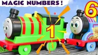 Thomas and Percy toy train stories with their magic numbers