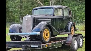 WILL IT RUN? 1934 Chevy 4 door sport sedan hasn't run in 23 years!
