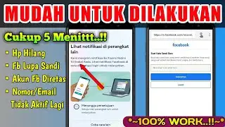 Cara Mengembalikan Akun Fb Lupa Kata Sandi/Dib4jaKk, Email & No Hp Tidak Aktif Lagi Terbaru!!