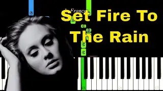 Adele - Set Fire To The Rain | EASY Piano Tutorial