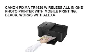 Canon PIXMA TR4520 Wireless All in One Photo Printer with Mobile Printing, Black, Works with Alexa