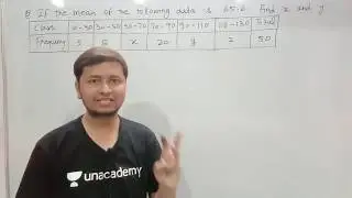Statistics II missing frequency II mean II class 10th II class 9th