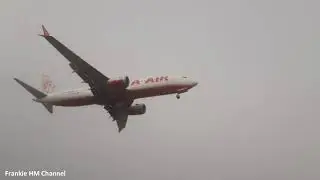 Extremely foggy landing vs normal landing | Same Airbus A320 Lauda Air