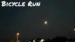 Bike running parkour night