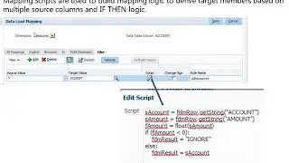 FDMEE Conditional Mapping Script