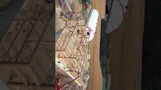Timber barn raising 