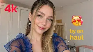 4K Ultimate Transparent Lingerie & See-through Dresses| Micro Bikini Try On Haul with me 