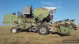 Уборка начало.Енесей 1200+К-700а. 