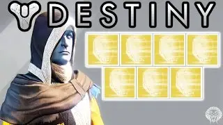 Destiny: EXOTIC ENGRAM OPENING! 7 Exotic Engrams Decoding Live w/ Unknown Player (Helmet Exotics)
