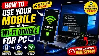 How to Connect Wifi internet to PC Desktop without wireless adapter