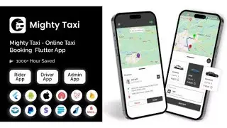 MightyTaxi - Flutter Online Taxi Booking Full Solution | User App | Admin Laravel Panel | Driver app