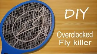 Awesome upgraded fly swatter using high voltage generator