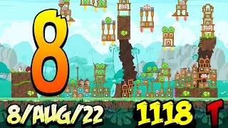 Angry Birds Friends Level 8 Tournament 1118 Highscore POWER-UP walkthrough