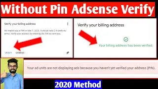 Without Pin Google Adsense Verify in 2020 | Google AdSense not showing ads | (Google AdSense)