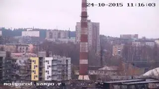 Подрыв трубы котельной Онежского тракторного завода