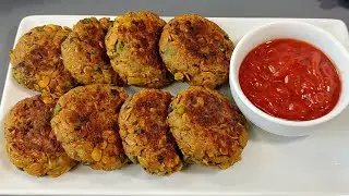 Healthy Oats Cutlet Recipe| Oats & Mixed Vegetable Patties