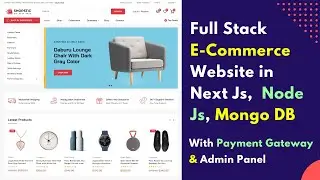 #1 Build Full Stack Ecommerce Website with Next.js, Tailwind & Node.js | Online Shop Tutorial 🔥🔥🔥