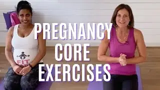 Third Trimester Pregnancy Core Exercises (GOOD for 1st and 2nd trimesters too)