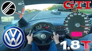 VW Golf 4 GTI 1.8 T | 150 PS | Top Speed Drive German Autobahn No Speed Limit POV