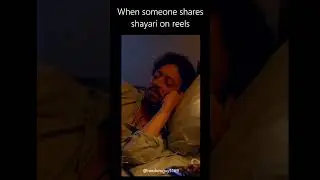 When you share shayari on reels